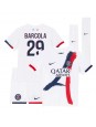 Paris Saint-Germain Bradley Barcola #29 Bortedraktsett Barn 2024-25 Korte ermer (+ bukser)